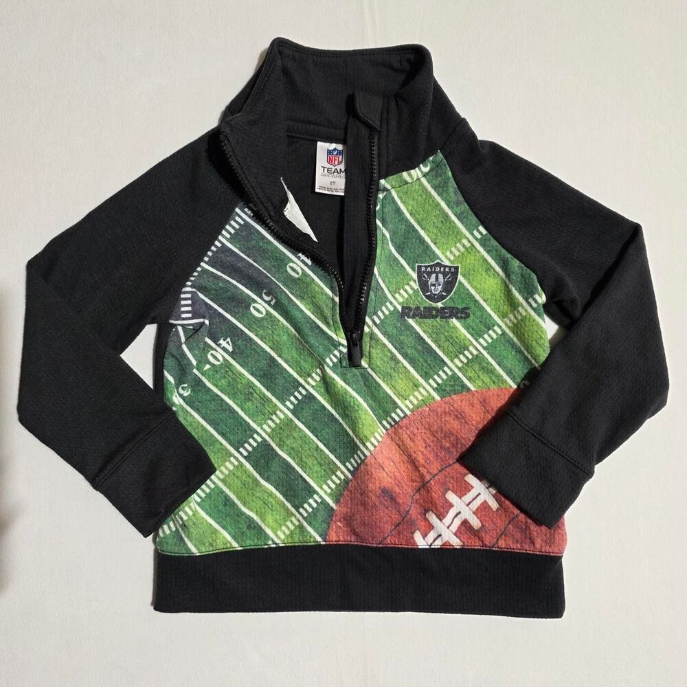 NFL Oakland Raiders toddler quarter zip size 2T Toddler sweatshirt